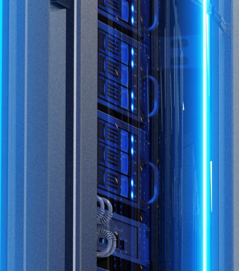 A dedicated server close up